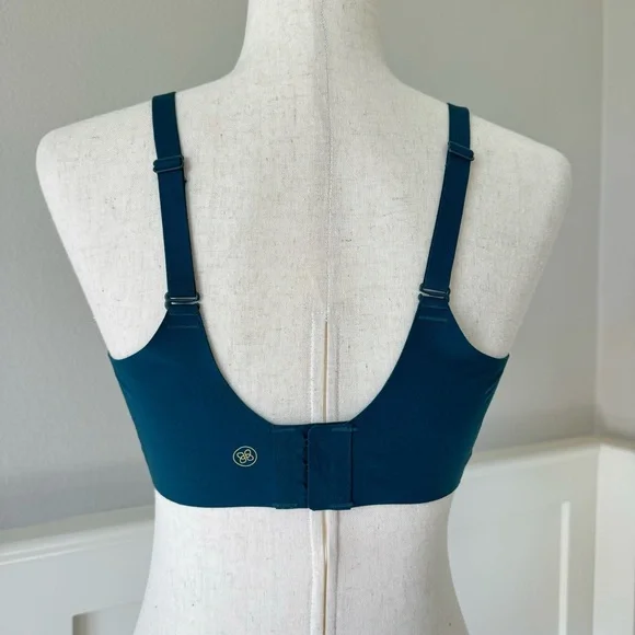 Honeylove Crossover Wire Free Seamless Convertible Comfort Bra Teal Sz M 36B/C - Picture 2 of 7